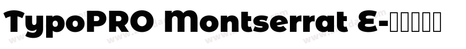 TypoPRO Montserrat E字体转换